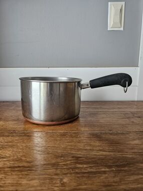 3qt Revere Wear 1801 Copper Bottom Sauce Pan Pot